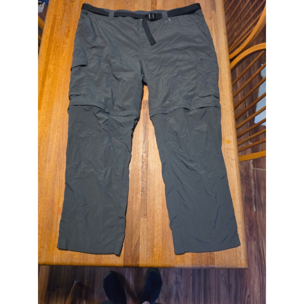 Columbia Men 48X32 Grey‎ Convertible Zip Off Shorts Cargo Hiking Trail Pants